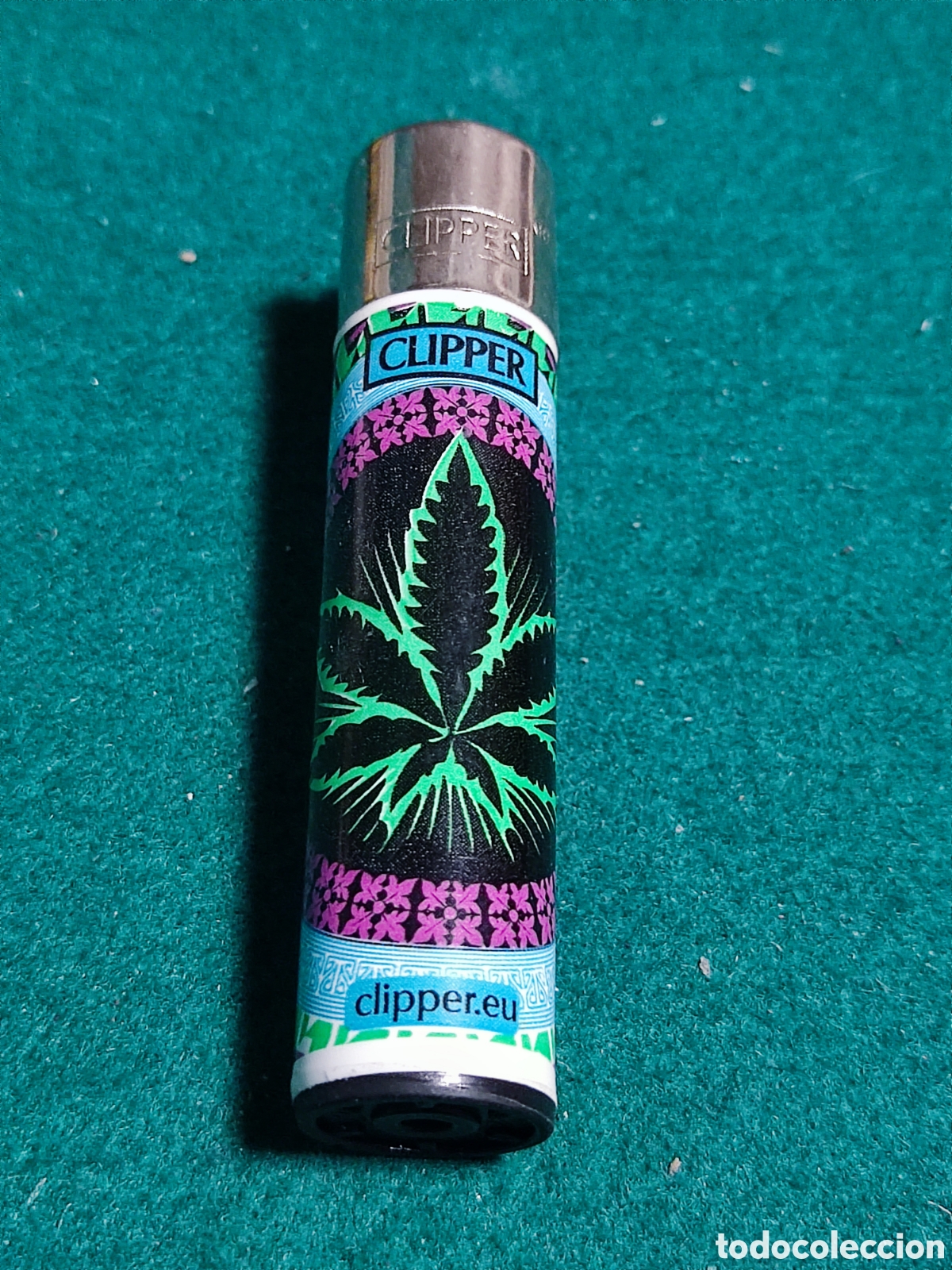 Coleccionismo: Mechero Clipper marihuana - Foto 1