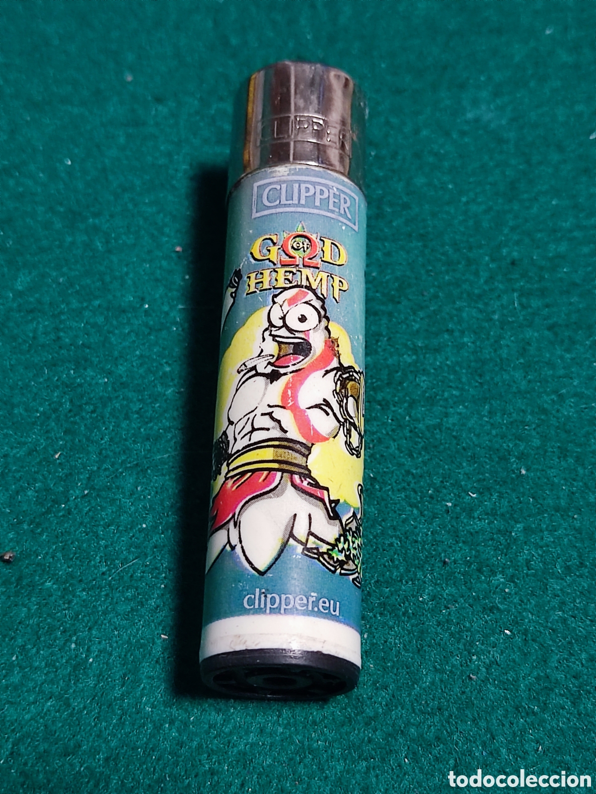 Coleccionismo: Mechero Clipper god hemp de - Foto 1