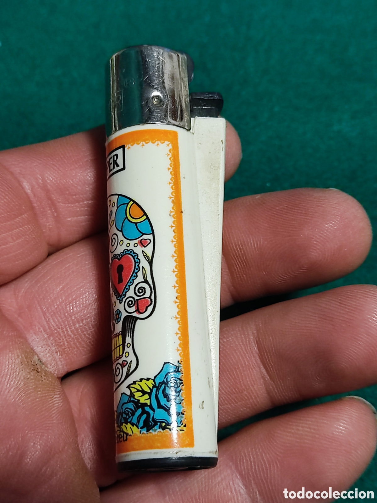Coleccionismo: Mechero Clipper calavera - Foto 2