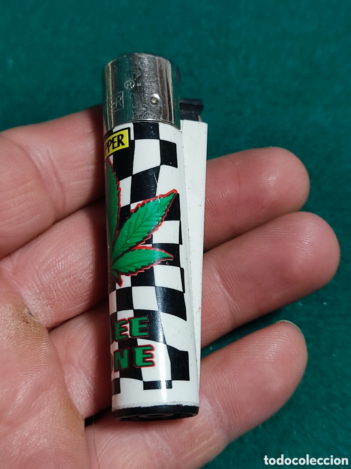 Coleccionismo: Mechero Clipper marihuana - Foto 2