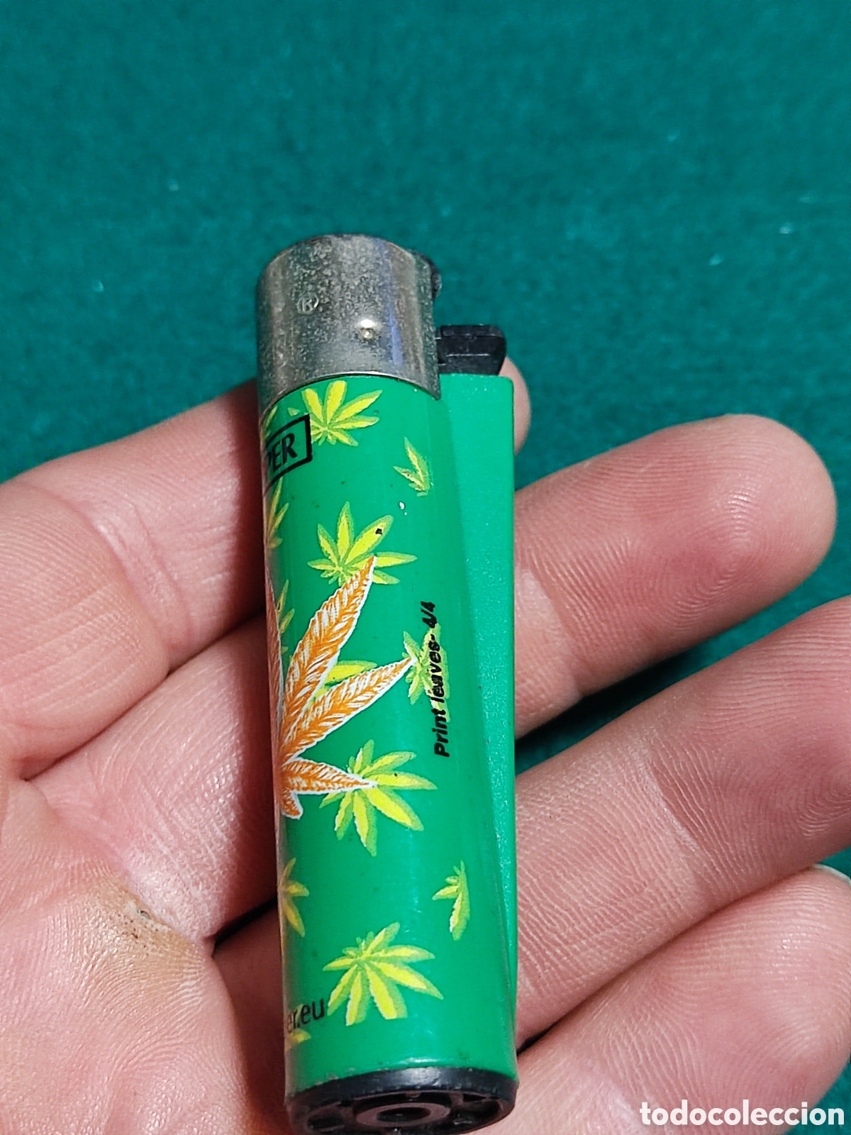 Coleccionismo: Mechero Clipper marihuana - Foto 2