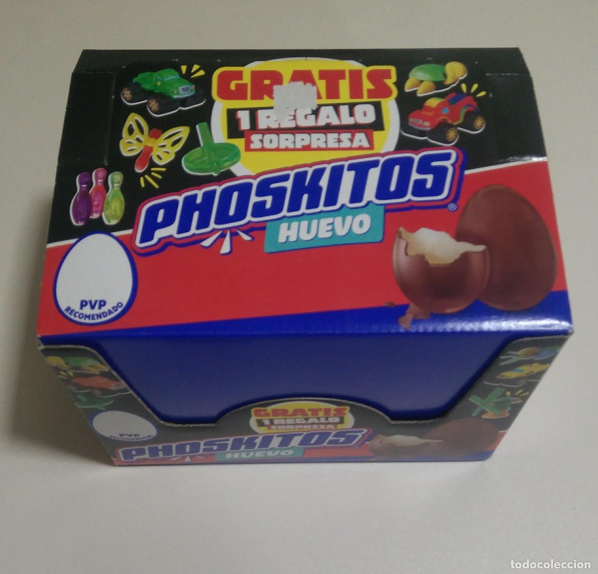 Coleccionismo: caja vacia de huevos sorpresa phoskitos box promocional display publicitaria poskitos foskitos