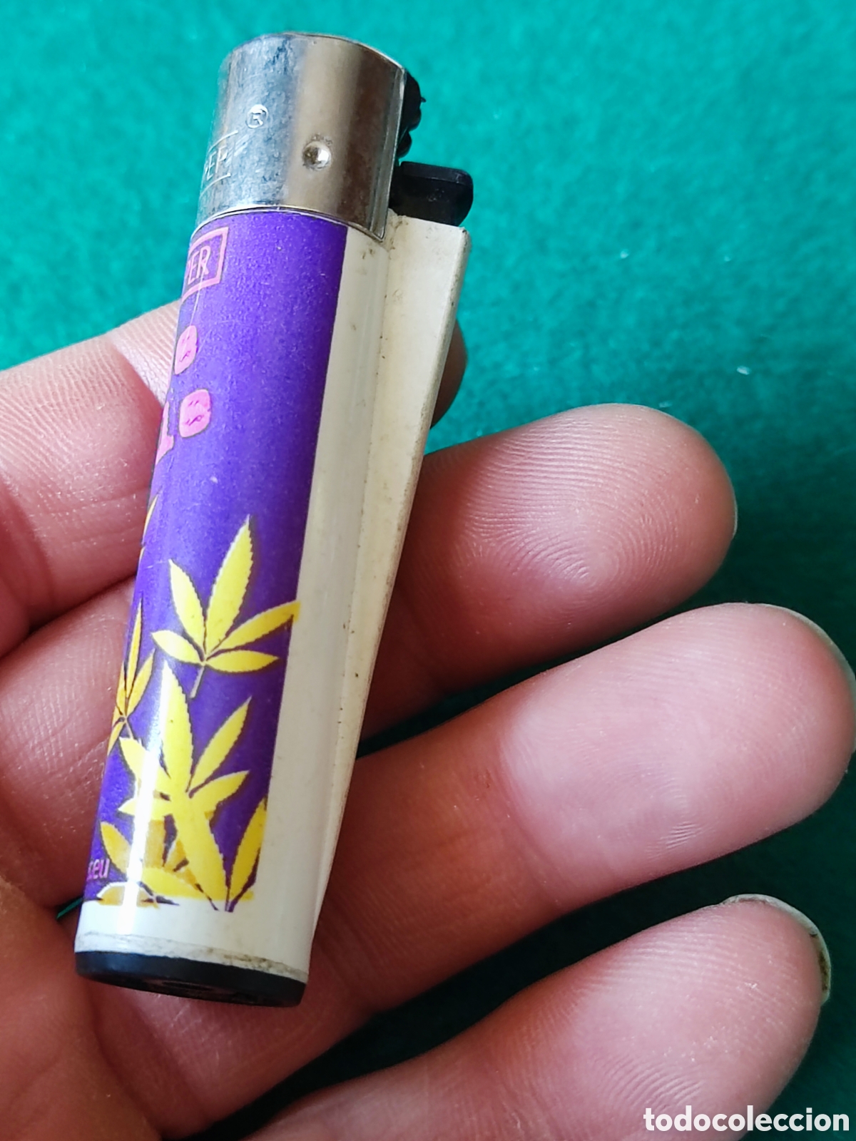 Coleccionismo: Mechero Clipper marihuana - Foto 2