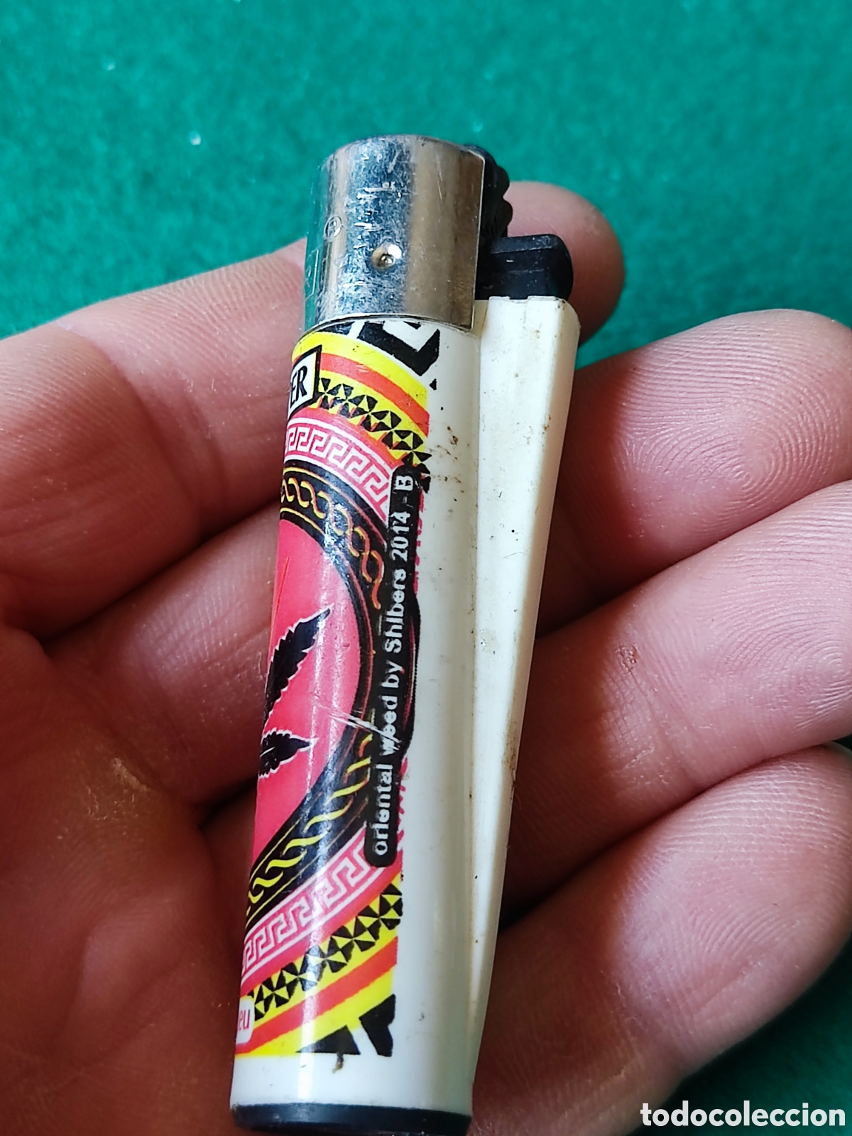 Coleccionismo: Mechero Clipper marihuana - Foto 2