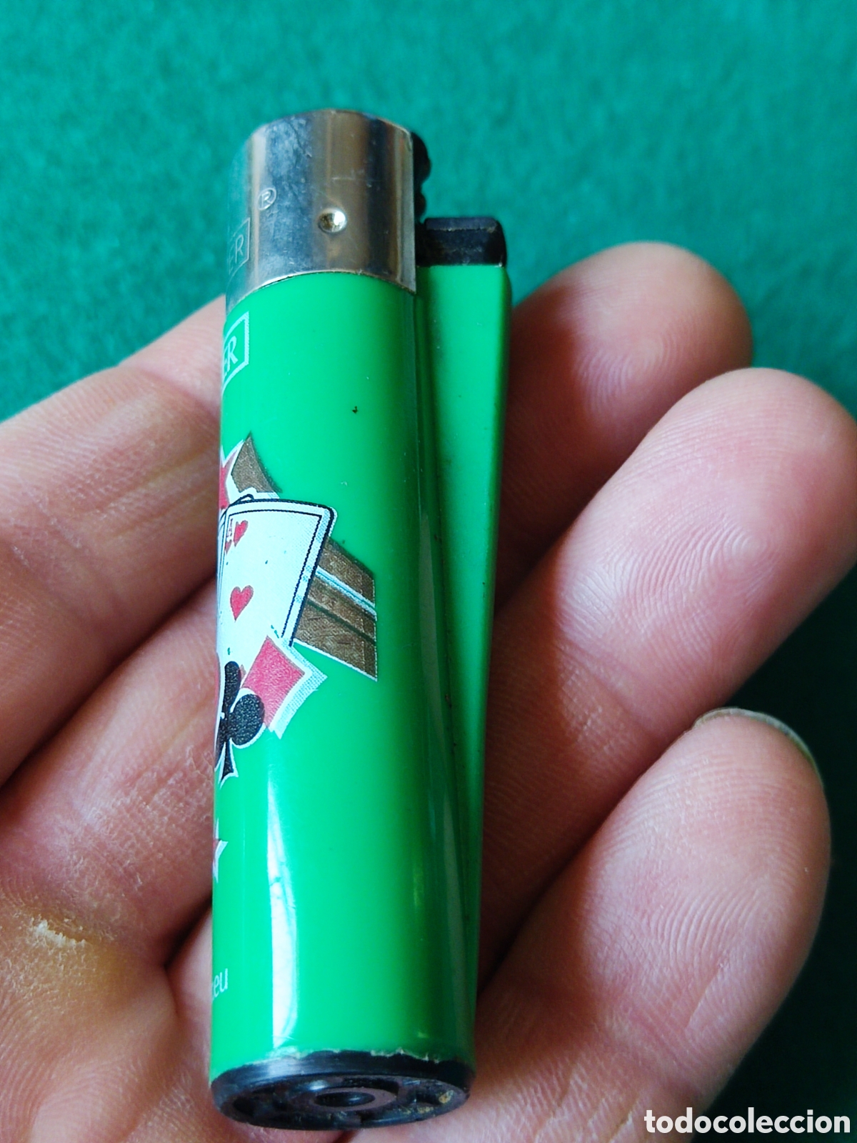 Coleccionismo: Mechero Clipper p&oacute;ker - Foto 2