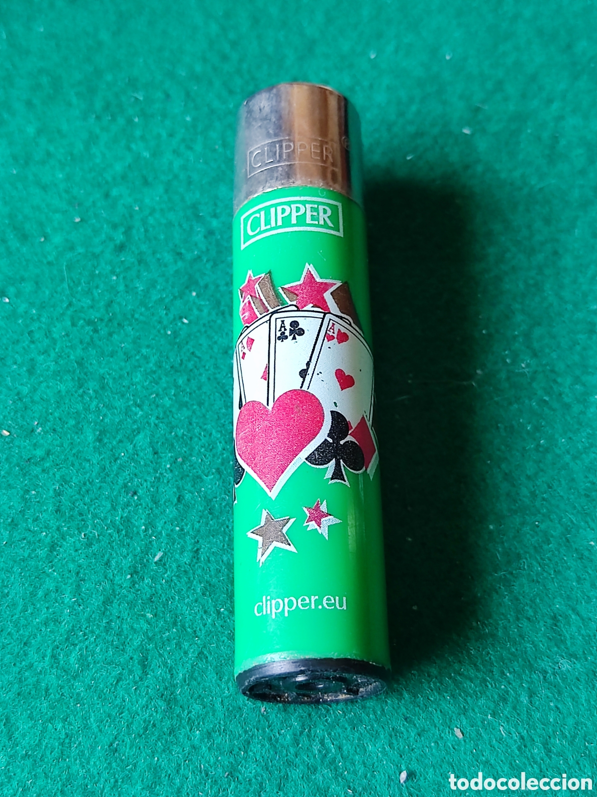 Coleccionismo: Mechero Clipper p&oacute;ker - Foto 1