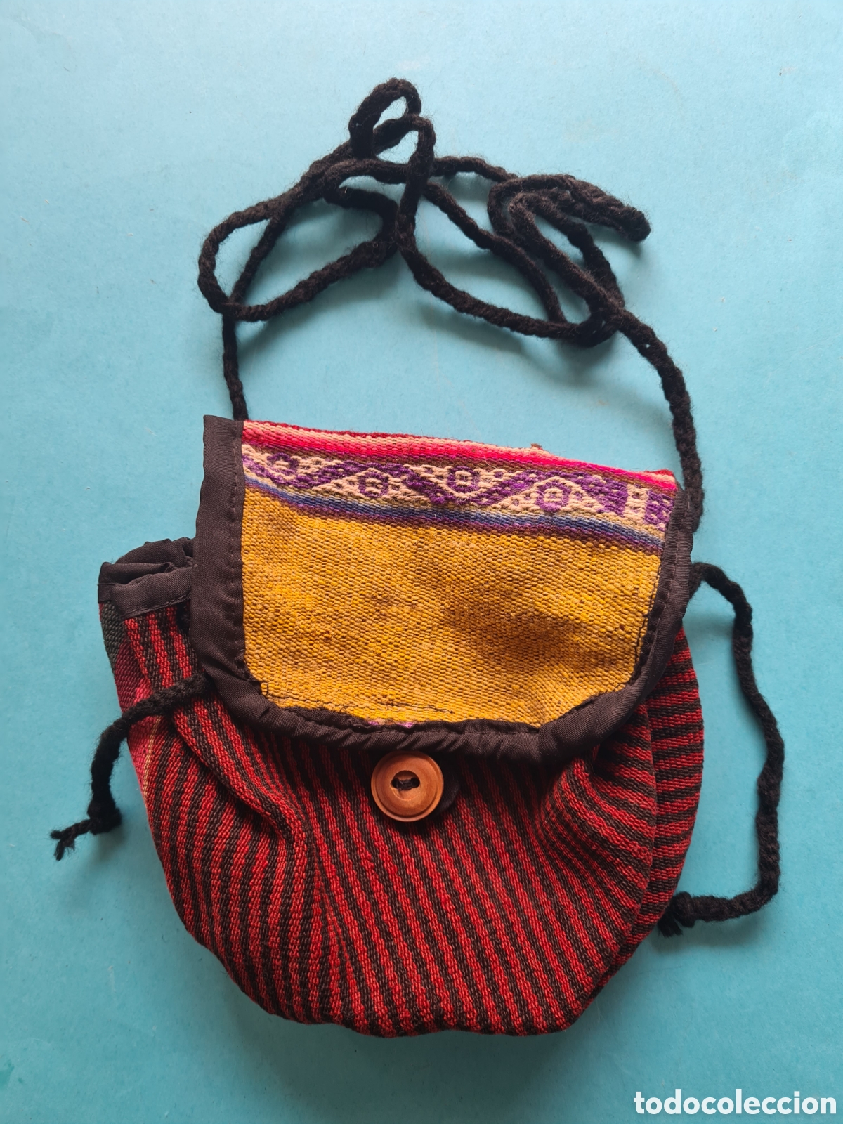 Coleccionismo: HISPANOAMERICA ARTE INCA - BOLSA RUSTICA DE DIVERSAS TELAS