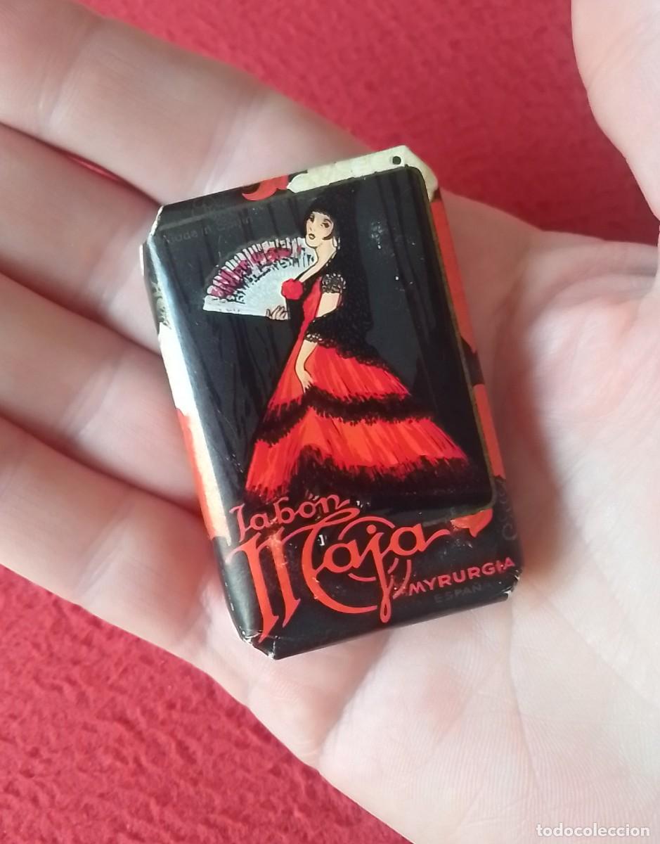 Colecionismo: ANTIGUA PASTILLA DE JAB&Oacute;N MAJA MYRUGIA ESPA&Ntilde;A..SOAP SAVON SEIFE SPAIN ESPAGNE SPANIEN..5,5 X 3,5 CM