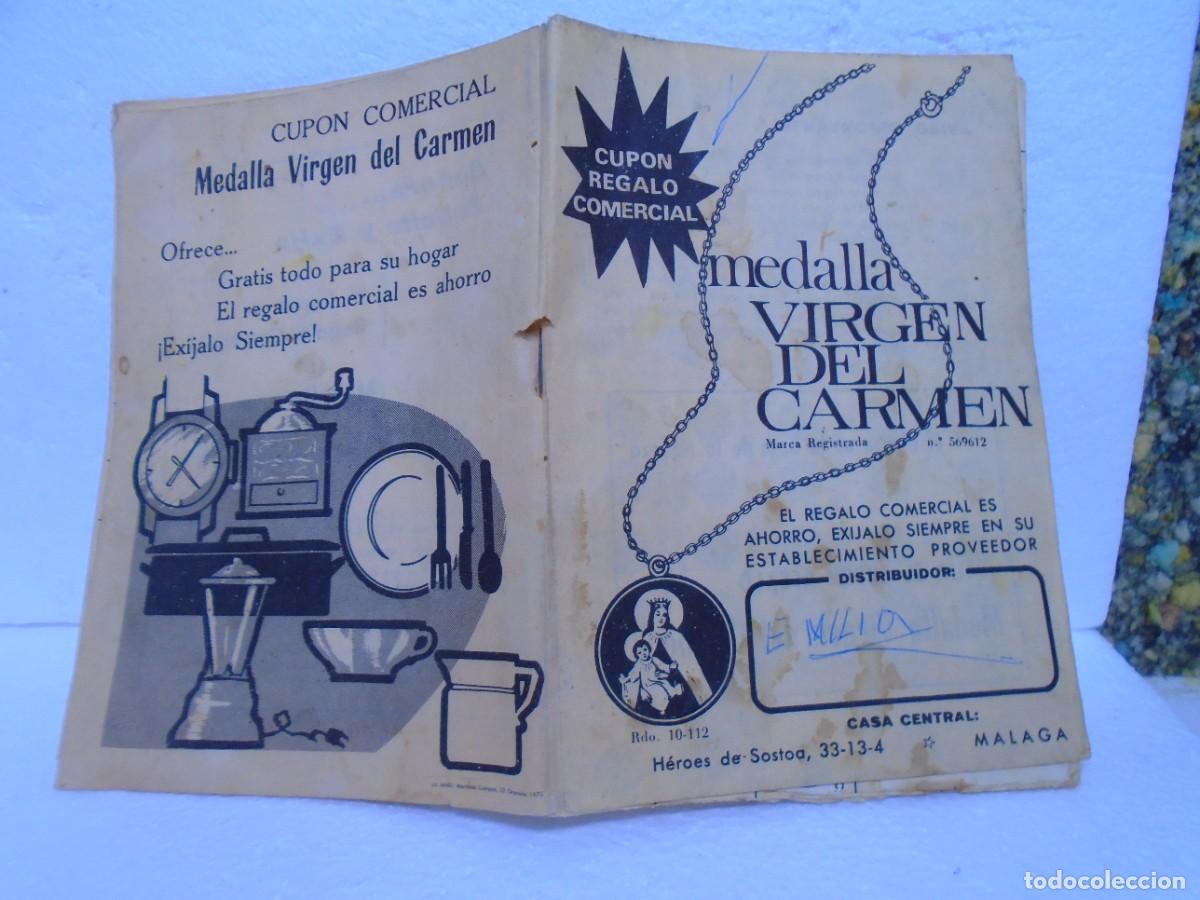 Coleccionismo: MALAGA.CUPON COMERCIAL&rdquo;MEDALLA VIRGEN DEL CARMEN&rdquo;LIBRETA CON CUPONES.1970.