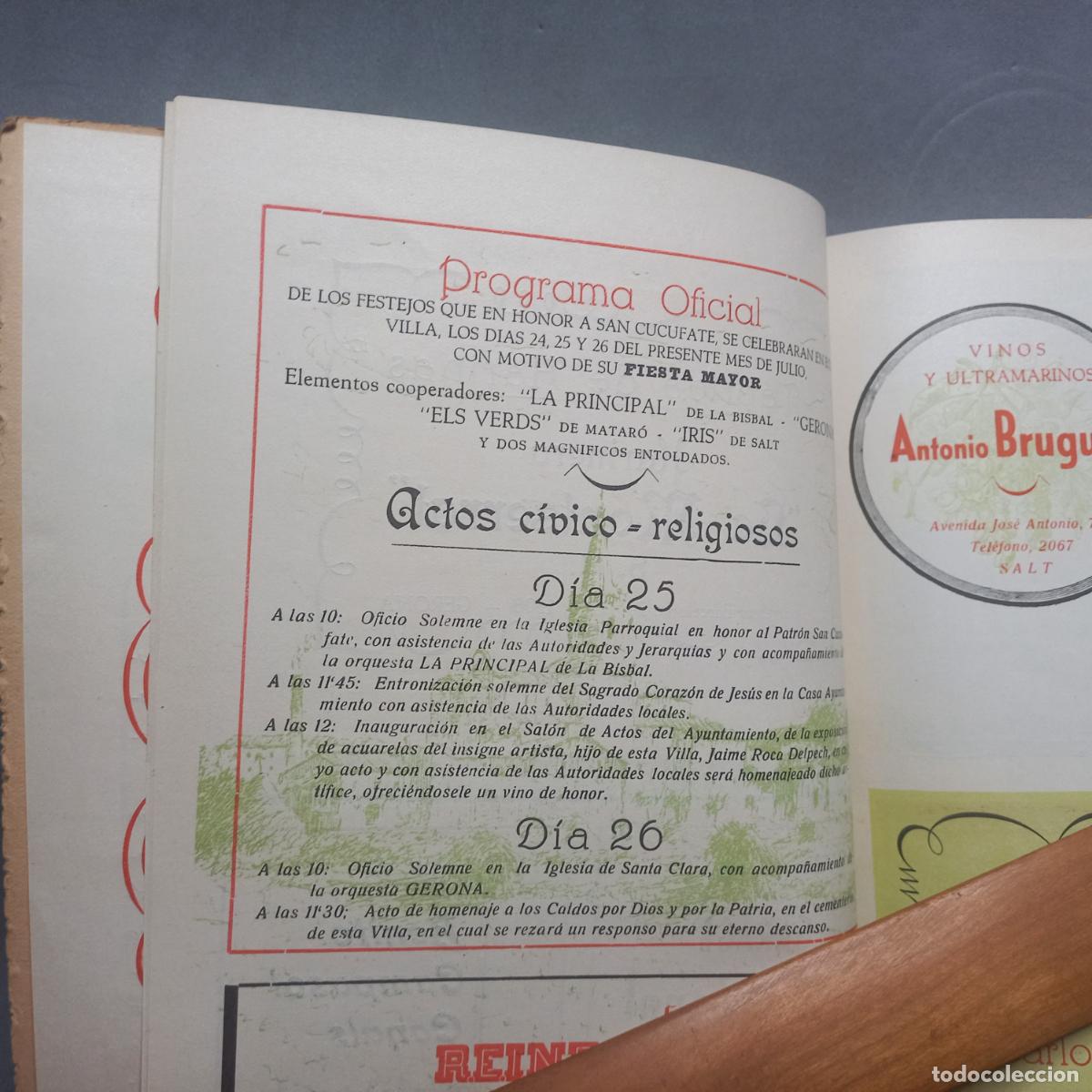 Coleccionismo: Programa de Fiesta Mayor de Salt (Girona). A&ntilde;o 1948 - Foto 7