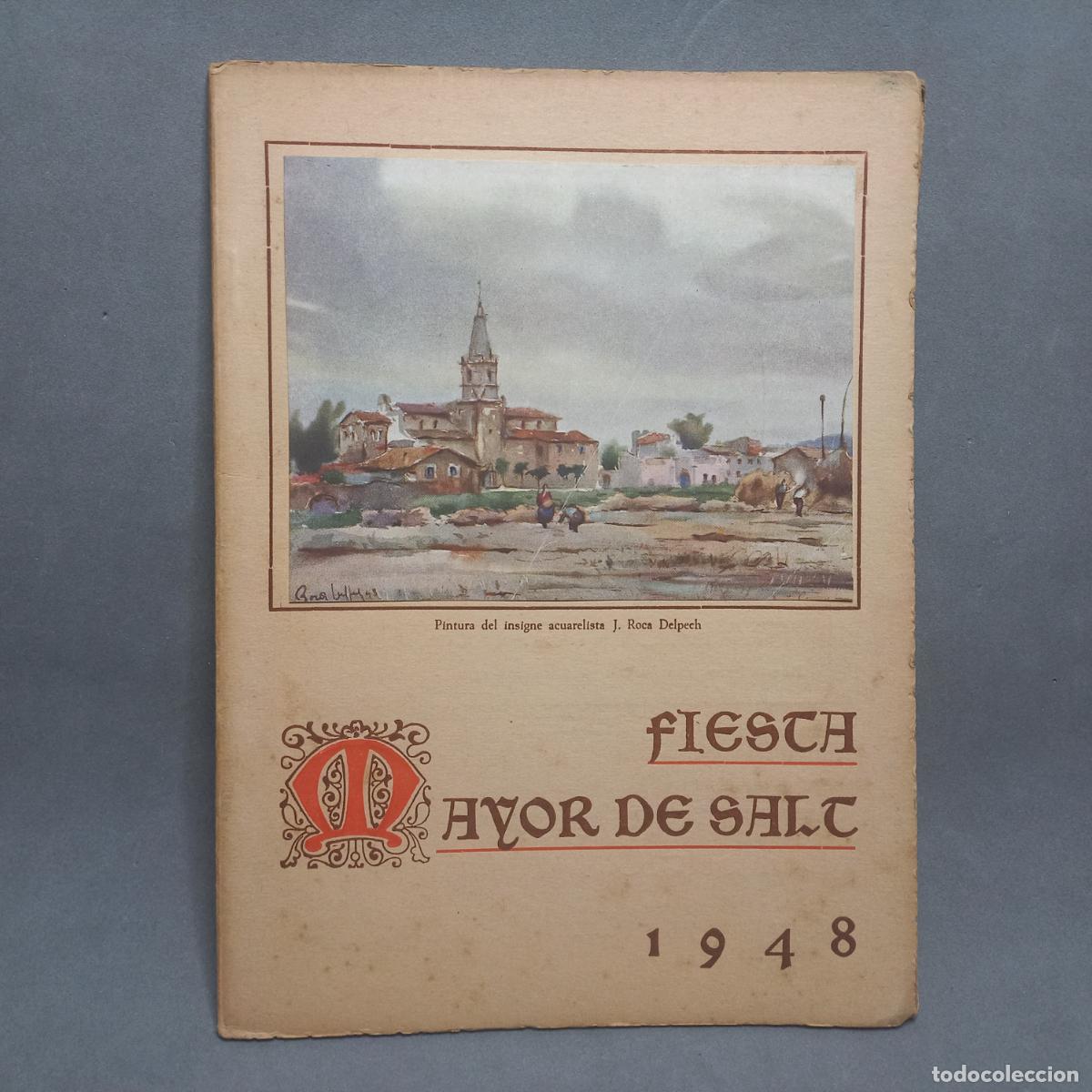 Coleccionismo: Programa de Fiesta Mayor de Salt (Girona). A&ntilde;o 1948 - Foto 1