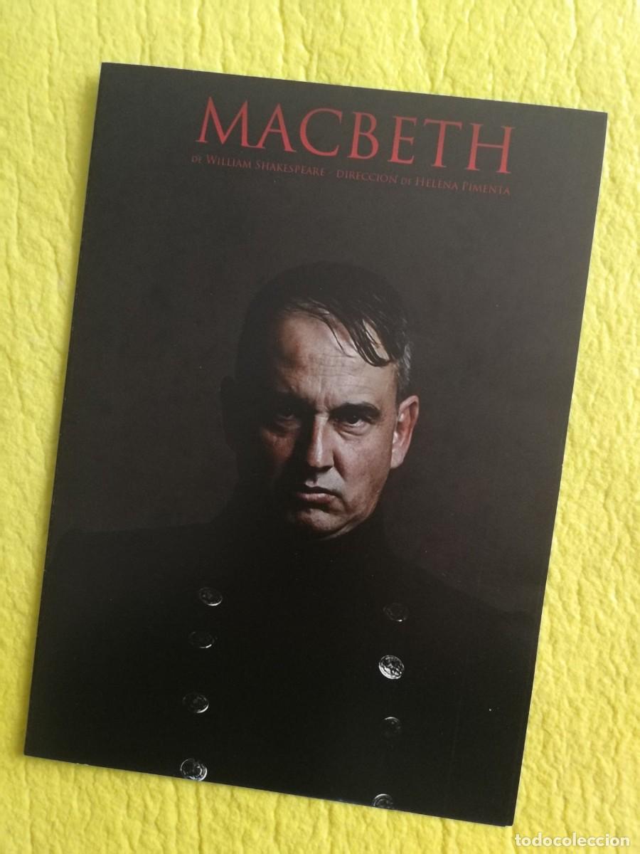 Coleccionismo: PROGRAMA DE TEATRO - MACBETH - Jos&eacute; Tom&eacute;, Pepa Pedroche, &hellip; - Foto 1
