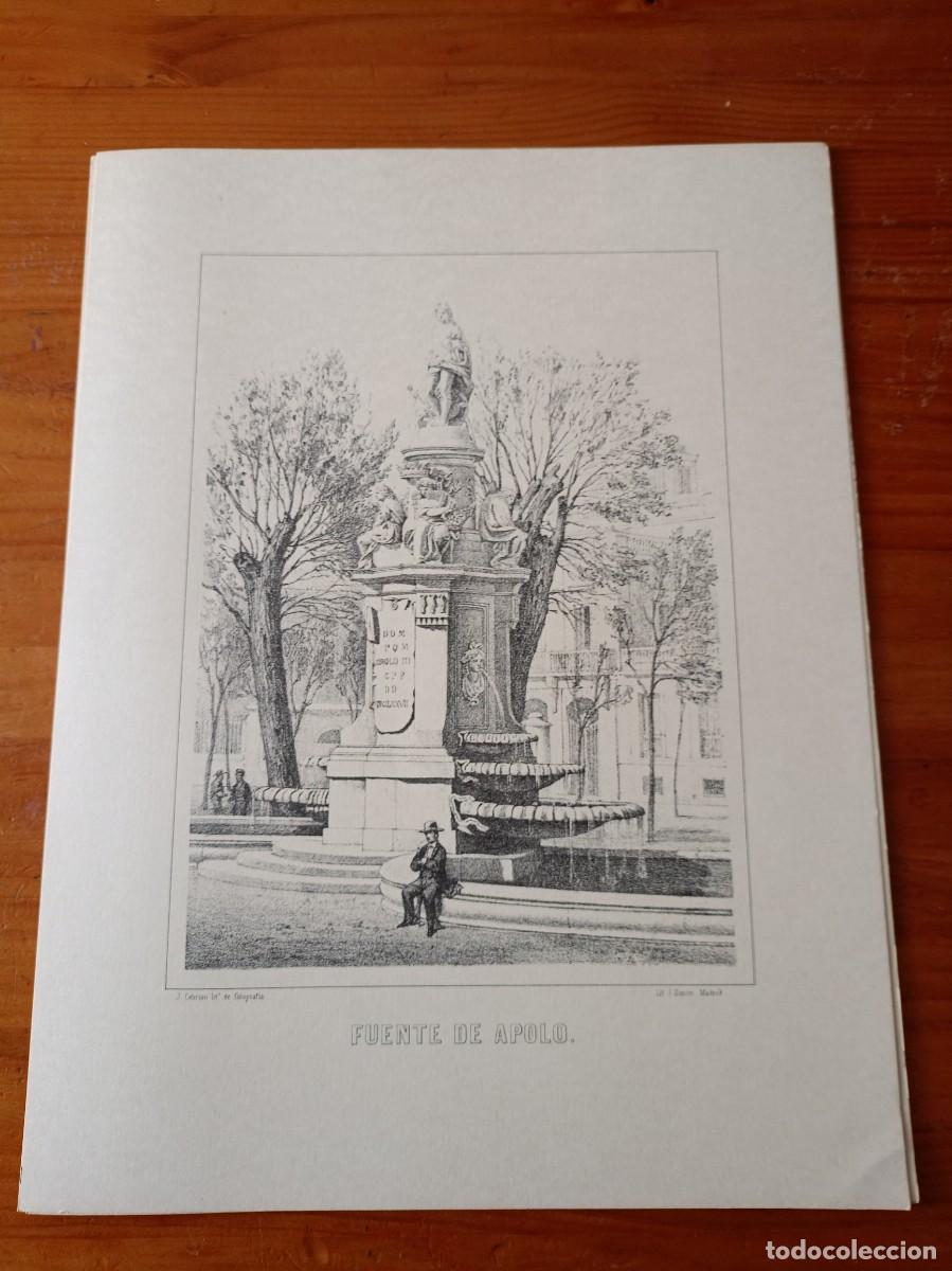 Coleccionismo: LAMINA DE LA FUENTE DE APOLO DE MADRID PARA ENMARCAR O COLECCIONAR