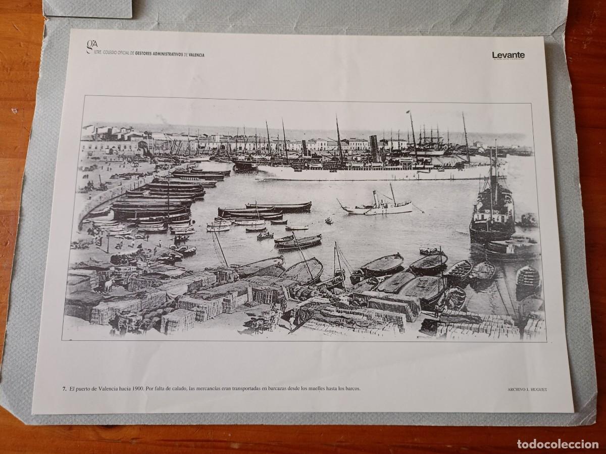 Coleccionismo: EL PUERTO DE VALENCIA HACIA 1900 LAMINA PARA ENMARCAR O COLECCIONAR