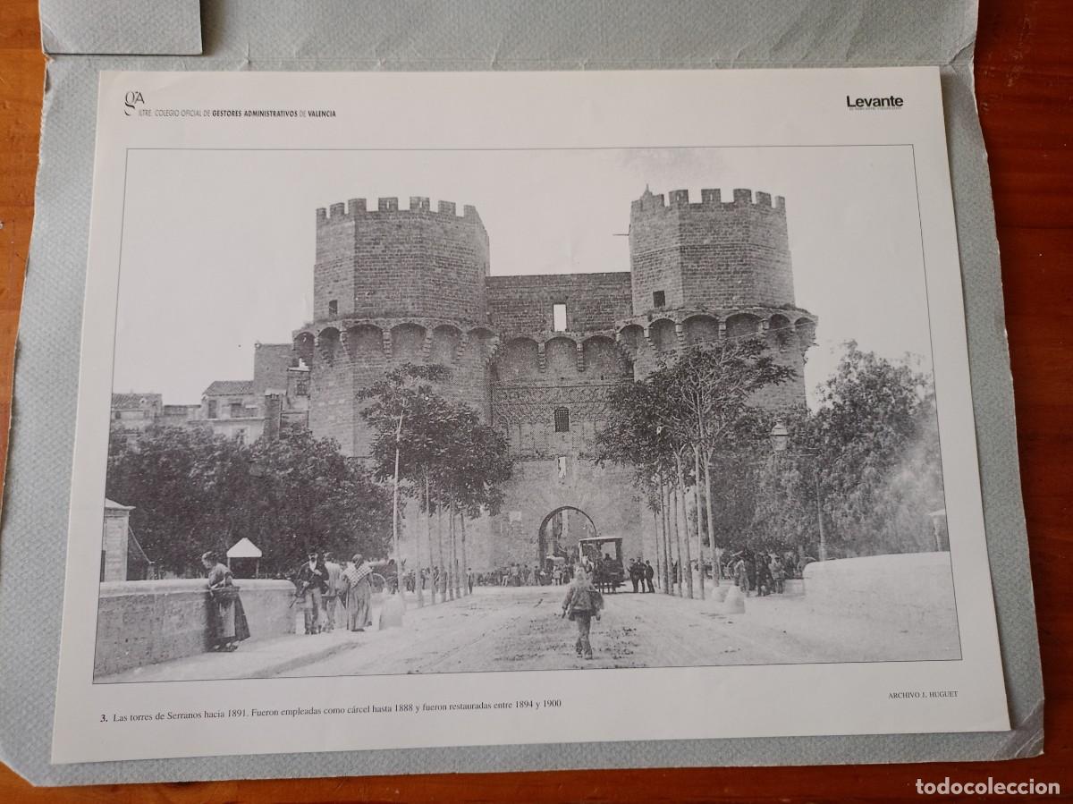 Coleccionismo: LAS TORRES DE SERRANO DE VALENCIA HACIA 1891 LAMINA PARA ENMARCAR O COLECCIONAR