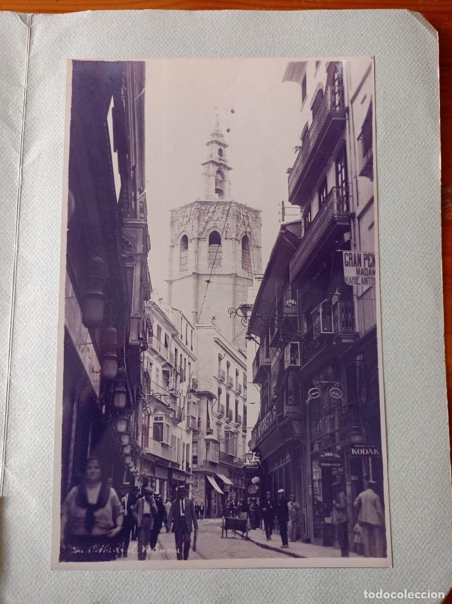 Coleccionismo: VISTA DEL MIGUELETE DESDE LA CALLE ZARAGOZ DE VALENCIA HACIA 1900 LAMINA PARA ENMARCAR O COLECCIONAR