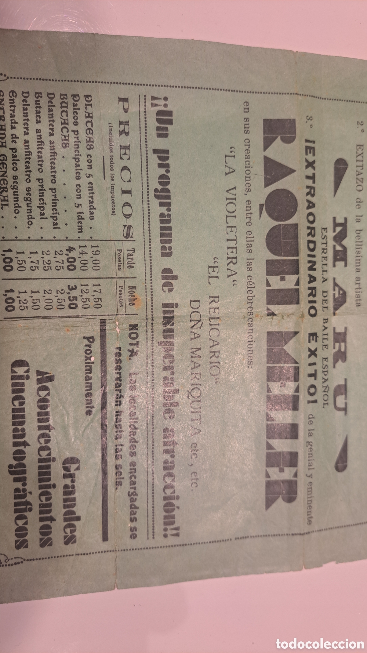 Coleccionismo: Programa teatro Juan de mariana 29.9.1935 - Foto 3
