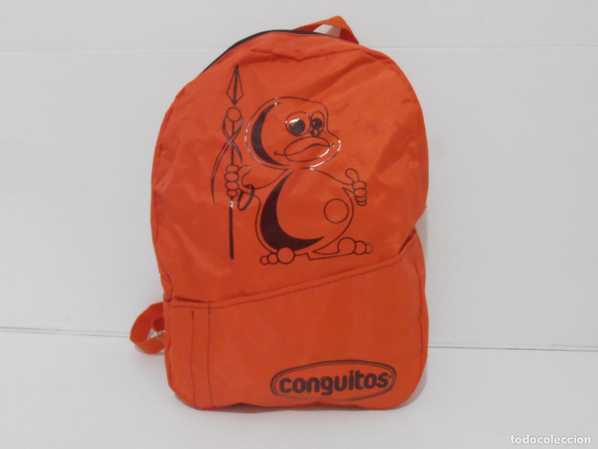 Coleccionismo: MOCHILA BOLSA, CONGUITOS PROMOCIONAL A&Ntilde;OS 80 MADE IN SPAIN