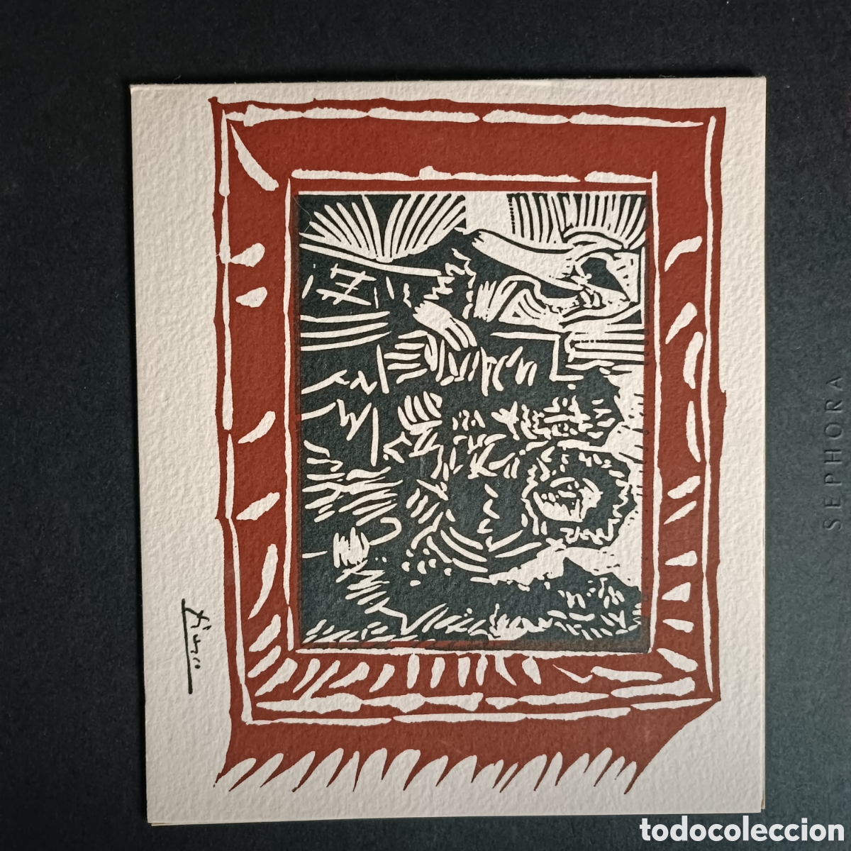 Coleccionismo: Invitaci&oacute; Nadal Sala Gaspar. Exposici&oacute; 15 Linoleums Recientes. Fam&iacute;lia senyor Esteve, Picasso, 1963