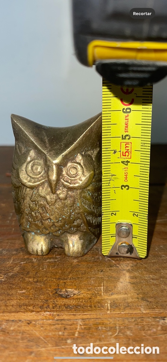 Coleccionismo: Peque&ntilde;o B&uacute;ho en bronce 6cms - Foto 2