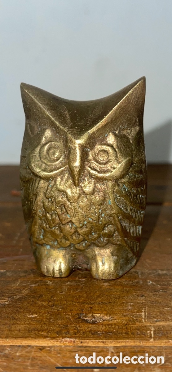 Coleccionismo: Peque&ntilde;o B&uacute;ho en bronce 6cms - Foto 1