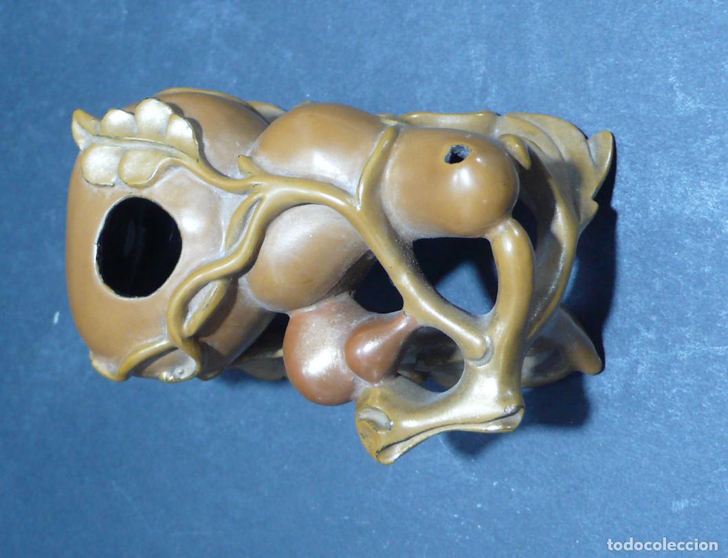 Coleccionismo: TALLA DE PLASTICO FORMA CALABAZA - Foto 3