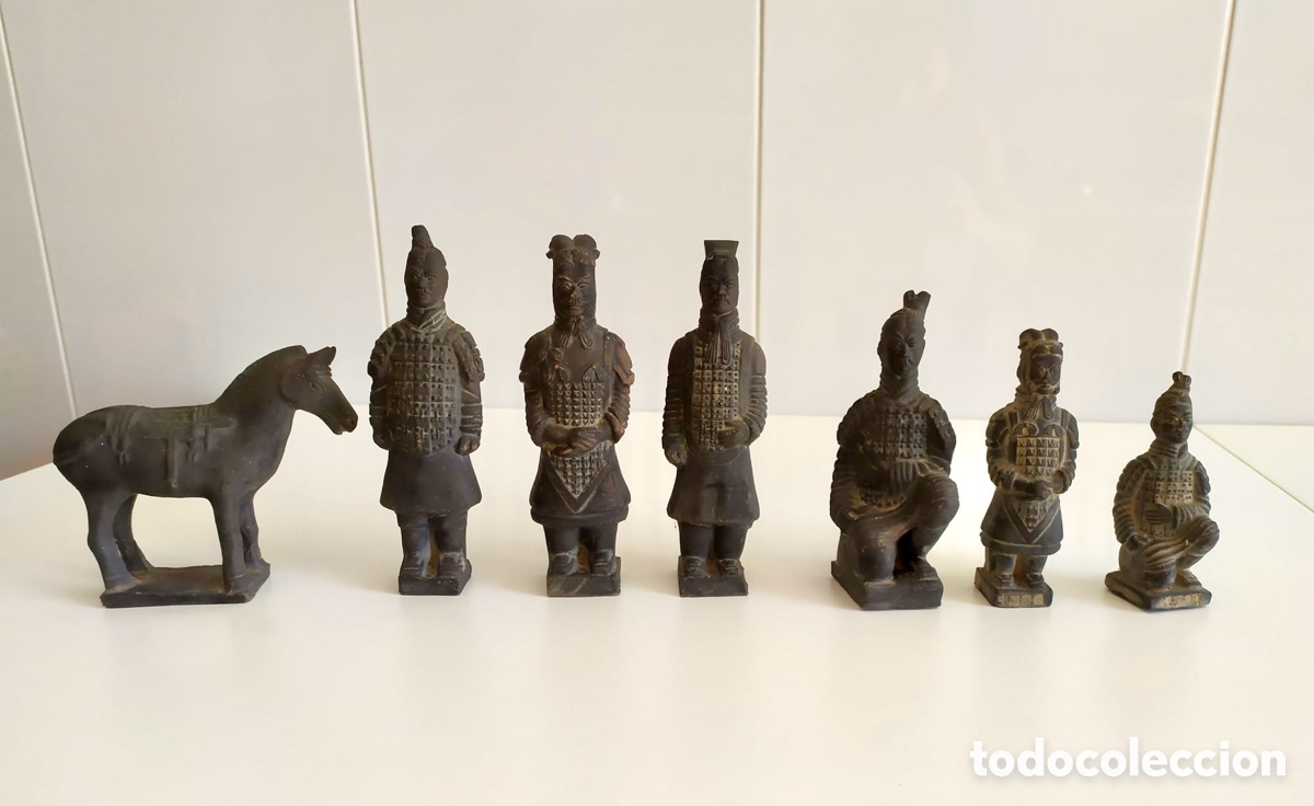 Coleccionismo: 7 figuras guerreros de Xian - Foto 2
