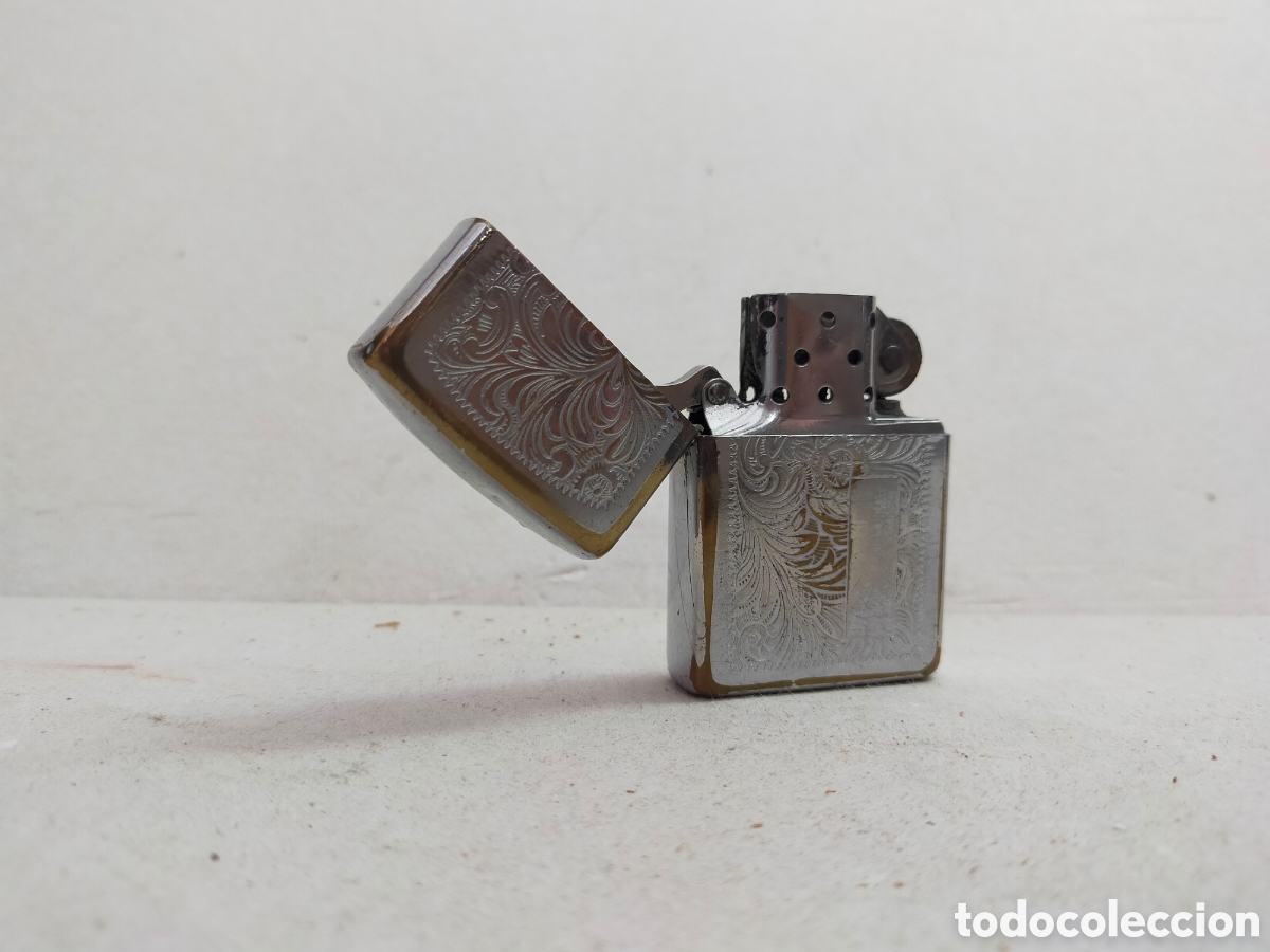 Coleccionismo: MECHERO ZIPPO BRADFORD MADE IN USA, DECOR VEGETAL.