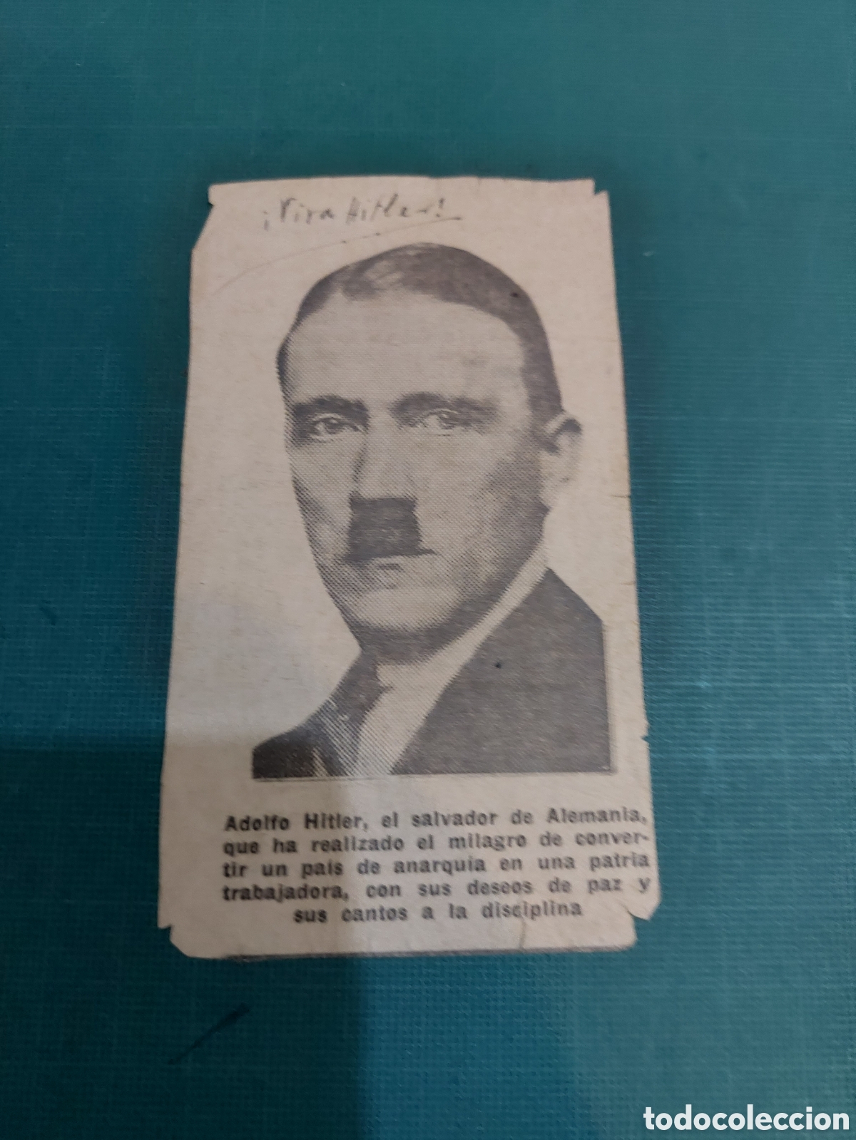 Colecionismo: RECORTES REVISTA ADOLFO HITLER VIVA HITLER SALVADOR DE ALEMANIA