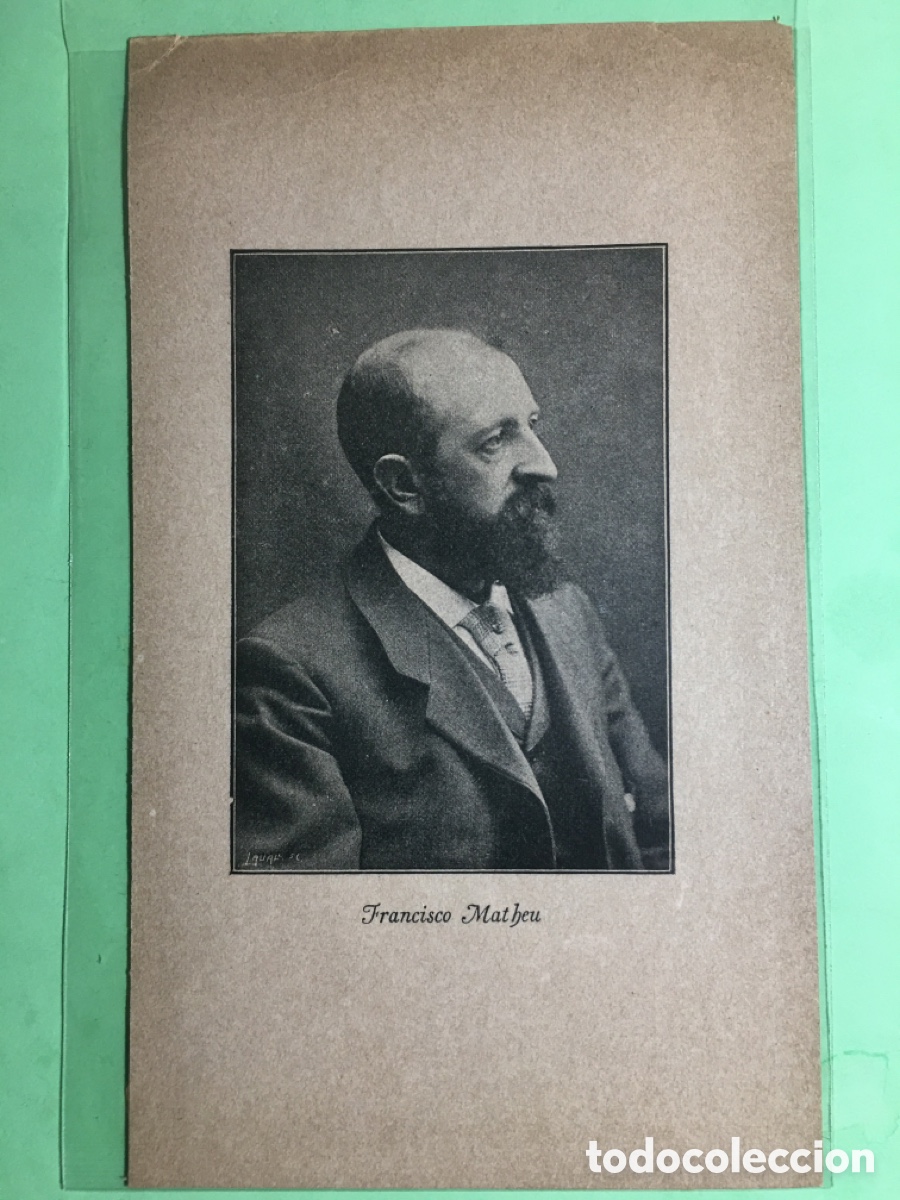 Coleccionismo: ANTIGUA FOTO IMPRESA DE FRANCISCO MATHEU B/N