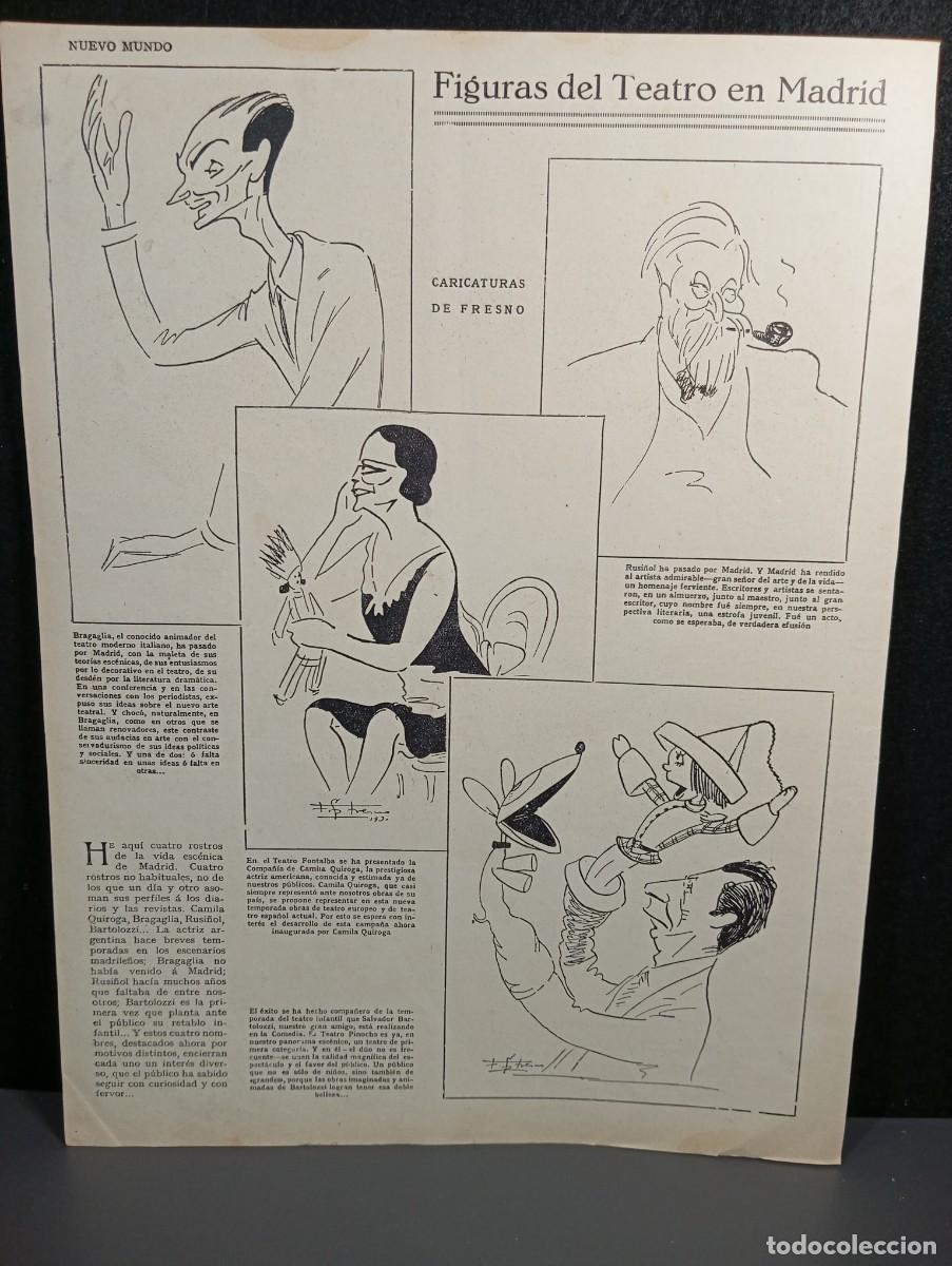 Coleccionismo: ⚜️ D&eacute;cada de 1920. Recorte de prensa. 29 x 21 cm