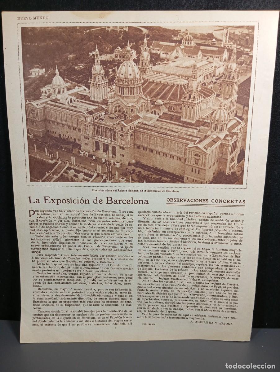 Coleccionismo: ⚜️ D&eacute;cada de 1920. Recorte de prensa. 29 x 21 cm