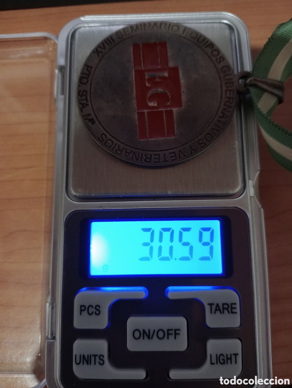 Coleccionismo: Medalla de plata 1 ley - Foto 3