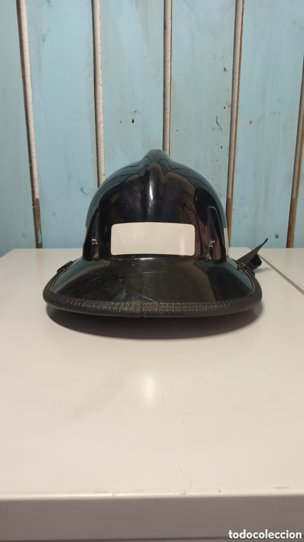 Coleccionismo: Casco bombero Sevilla MSA Fire-Cap - Foto 3