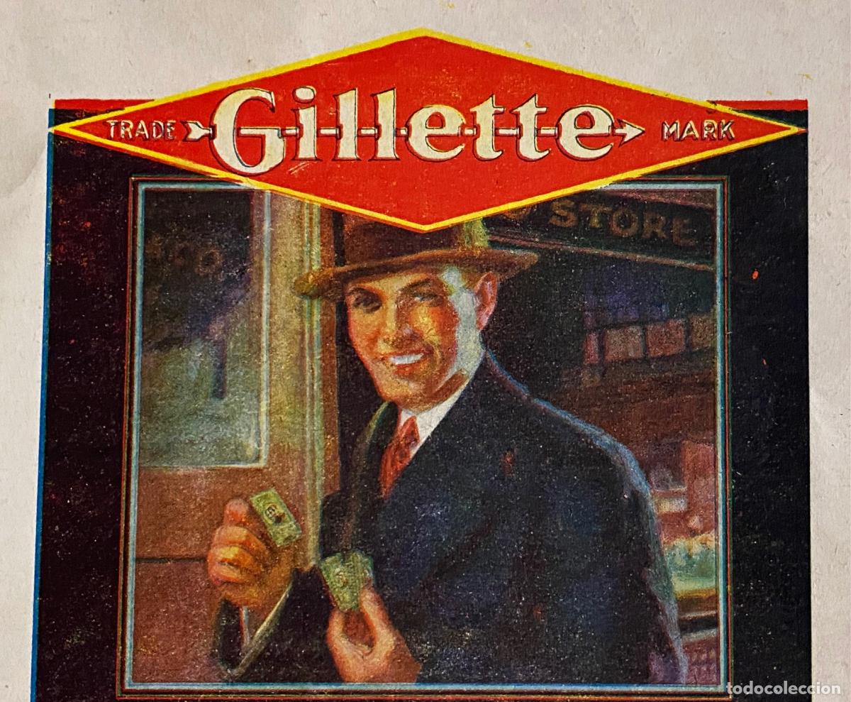 Coleccionismo: L&Aacute;MINA PROPAGANDA GILLETE, 1929 - Foto 2