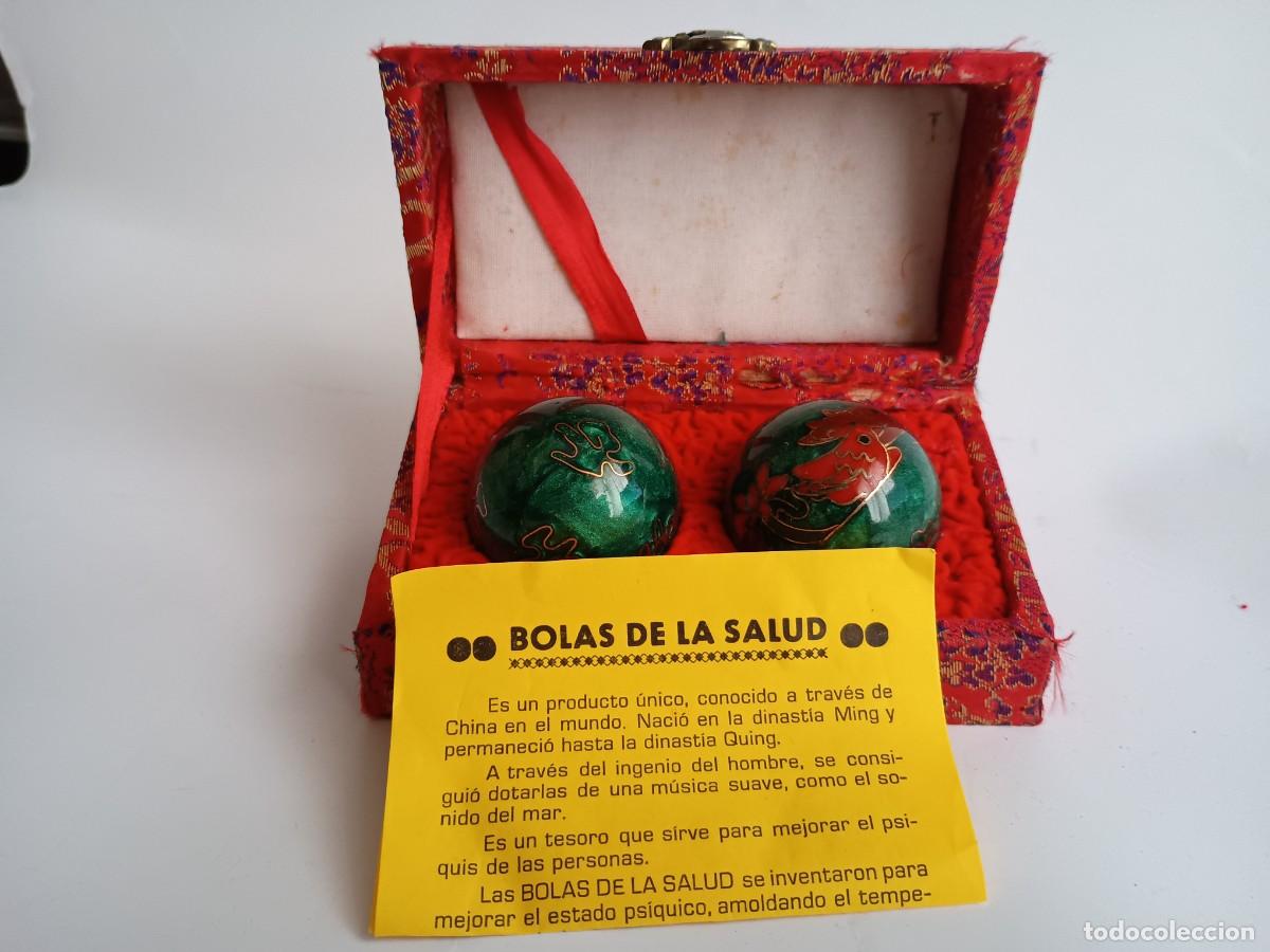 Coleccionismo: BOLAS DE LA SALUD CHINAS - ESMALTE CLOISONN&Eacute; - Foto 13