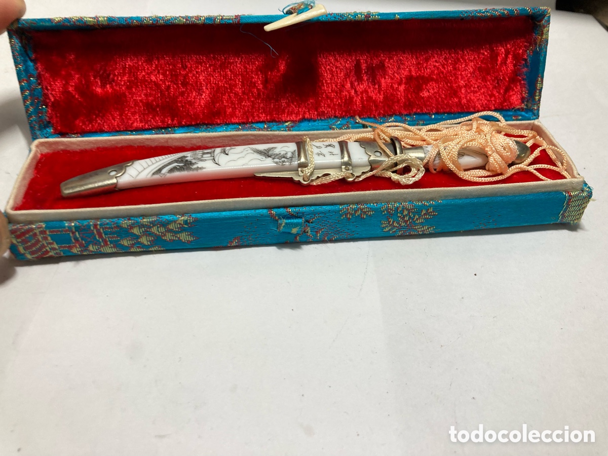 Coleccionismo: Sable de decoraci&oacute;n japon&eacute;s en su caja 15cm /XY6