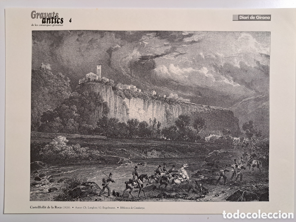 Coleccionismo: CASTELLFOLLIT DE LA ROCA (1826) - GRAVATS ANTICS - DIARI DE GIRONA