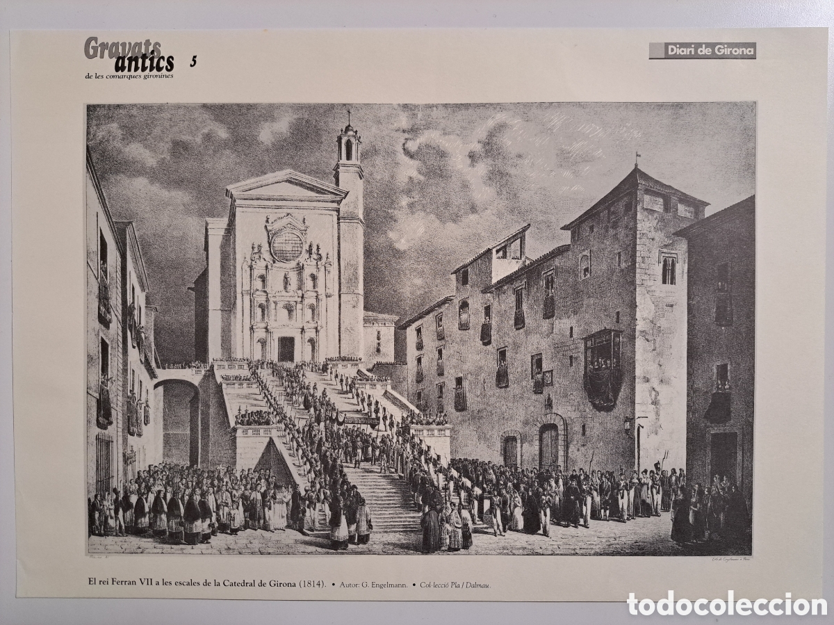 Coleccionismo: CATEDRAL DE GIRONA (1814) - GRAVATS ANTICS - DIARI DE GIRONA