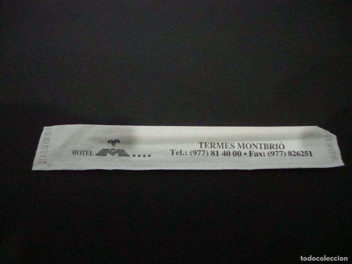 Coleccionismo: PALILLO DE DIENTES MONDADIENTES PUBLICIDAD HOTEL TERMES MONTBRIO TARRAGONA