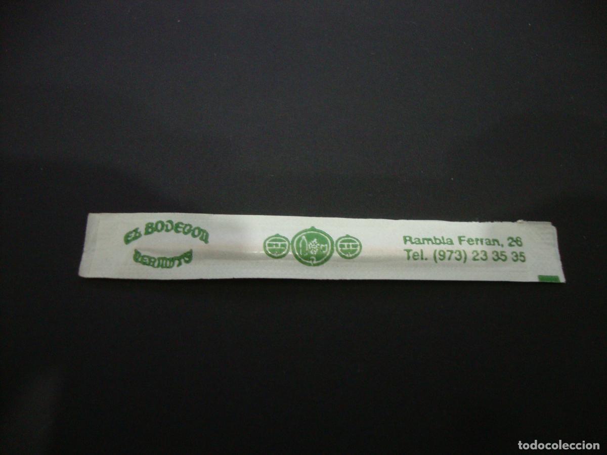 Coleccionismo: PALILLO DE DIENTES MONDADIENTES PUBLICIDAD EL BODEGON LLEIDA