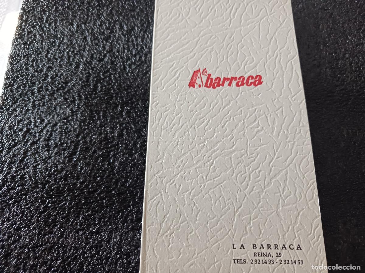 Coleccionismo: madrid, carta/menu de la barraca, 1er cong. inter. de guias, interpretes y correos de turismo, 1965