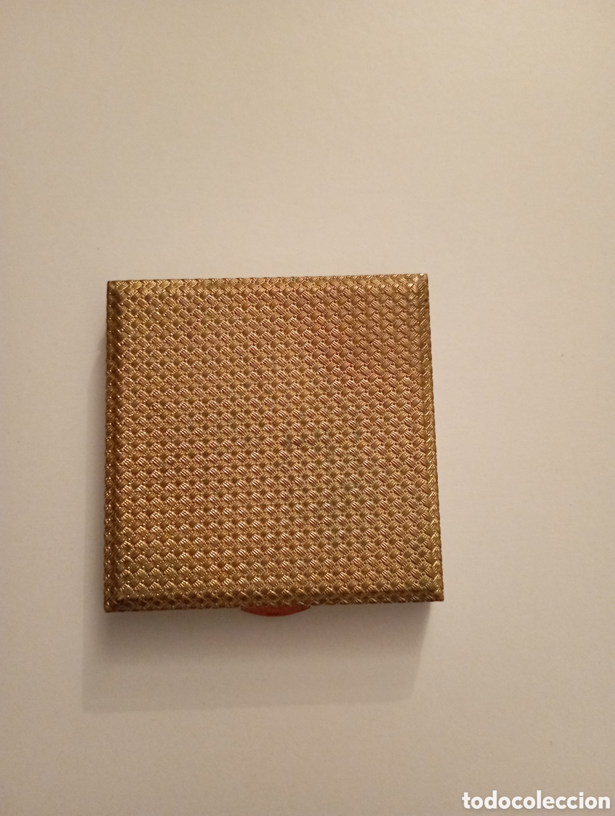 Coleccionismo: Caja polvera dorada con espejo - Foto 1