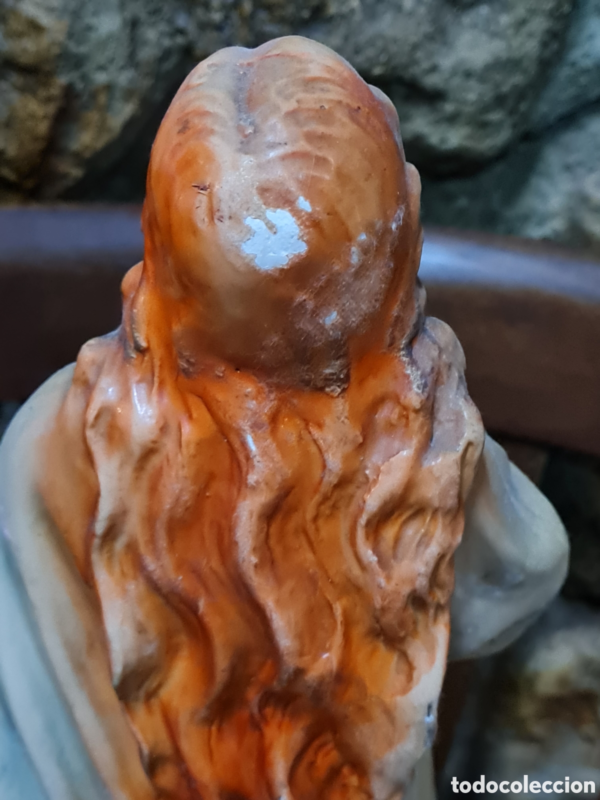 Coleccionismo: Virgen de estuco con angelitos - Foto 3