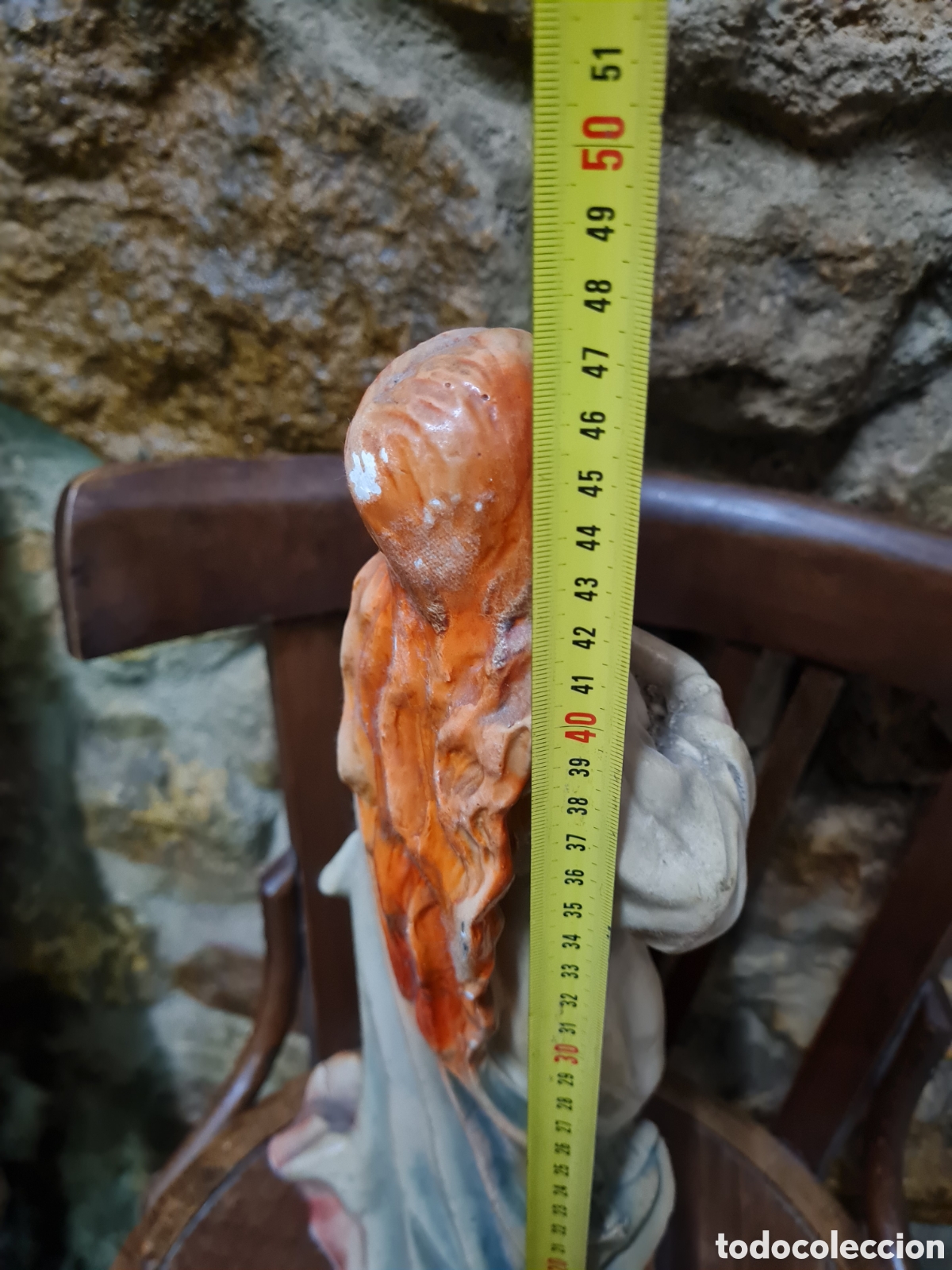 Coleccionismo: Virgen de estuco con angelitos - Foto 7