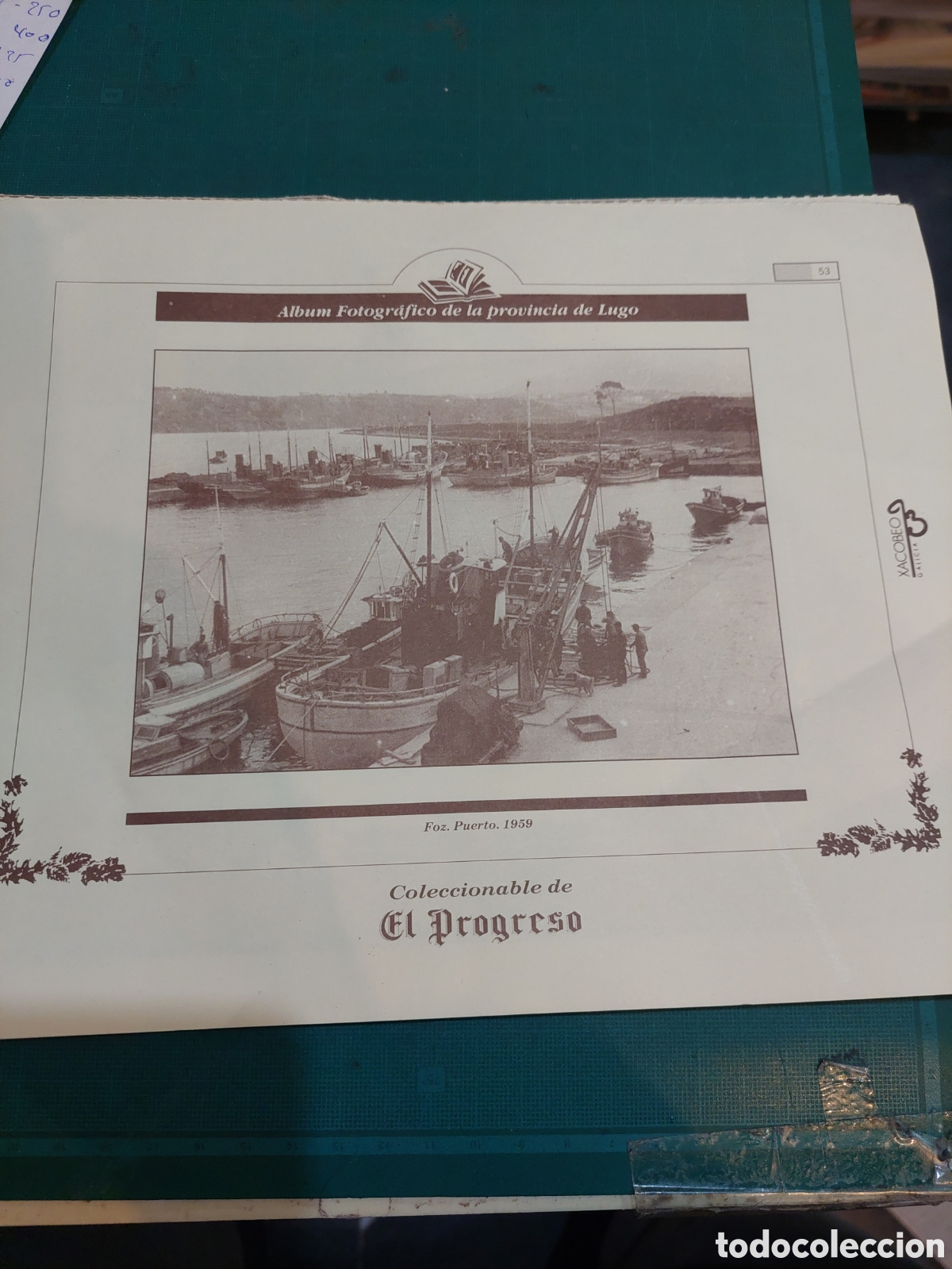 Colecionismo: L&aacute;mina 1959 FOZ LUGO PUERTO 53