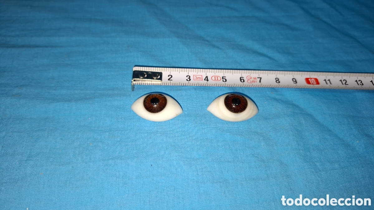 Coleccionismo: OJOS DE CRISTAL MARRONES PARA CREAR FIGURAS - Foto 3