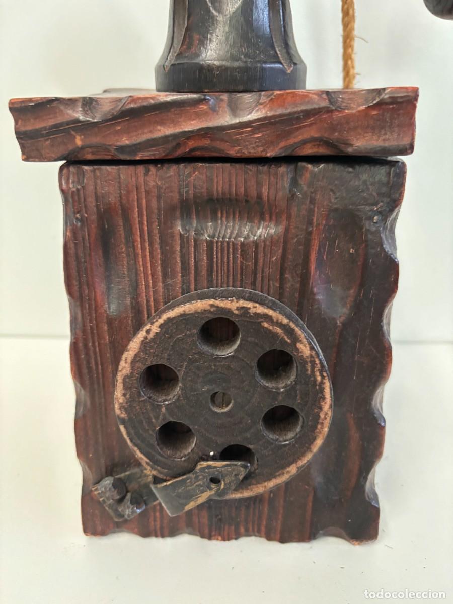 Coleccionismo: TELEFONO-CAJA ANTIGUO DECORATIVO DE MADERA ES UNA CAJA A&Ntilde;OS 70/80
