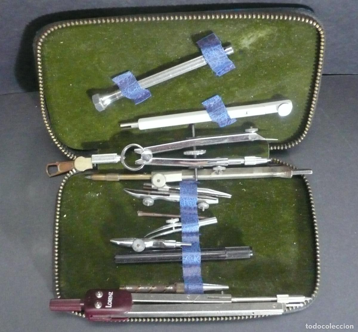 Coleccionismo: PEQUE&Ntilde;O ESTUCHE DE COMPASES - Foto 2