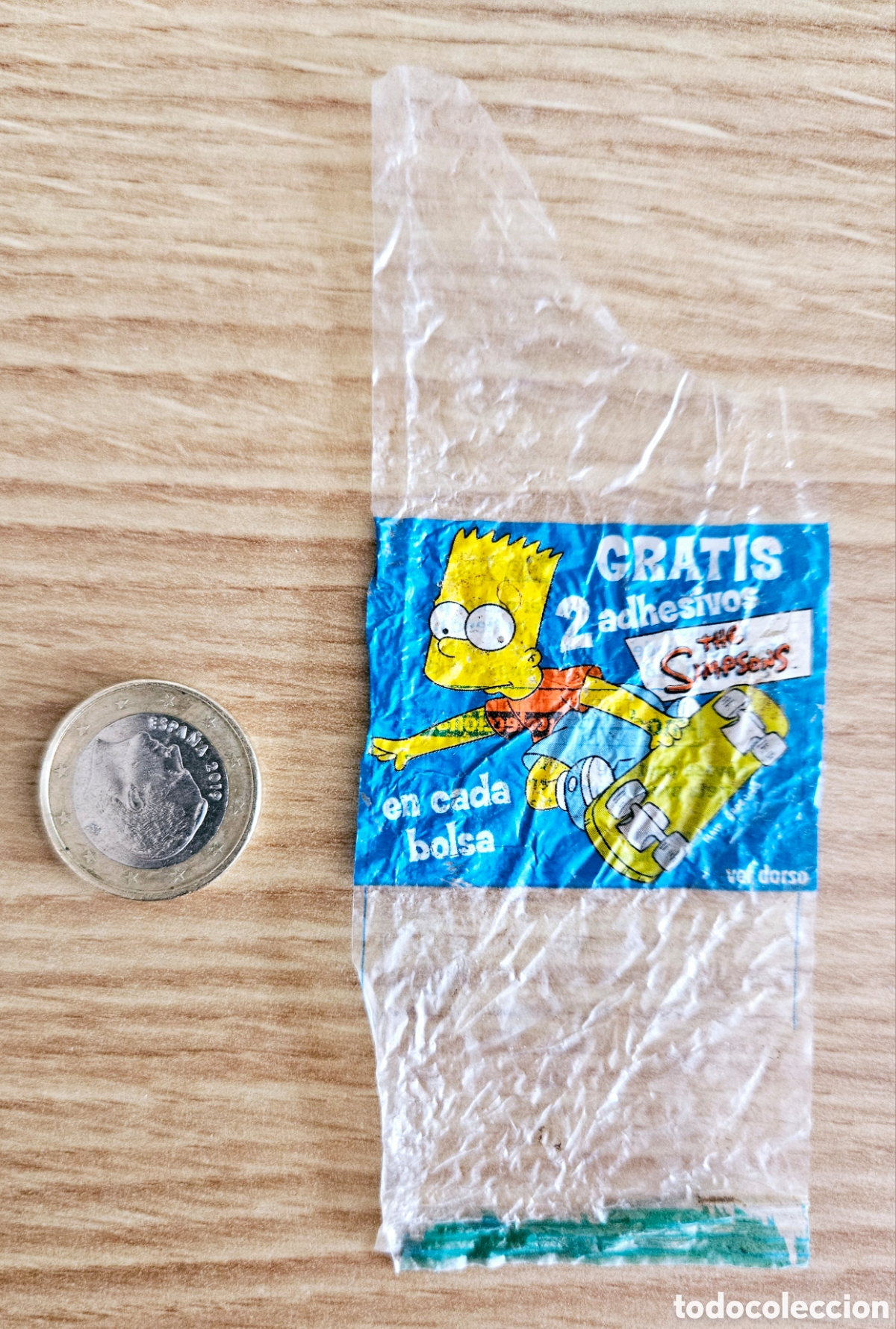 Coleccionismo: Trozo tira promocional Los Simpsons - Foto 1